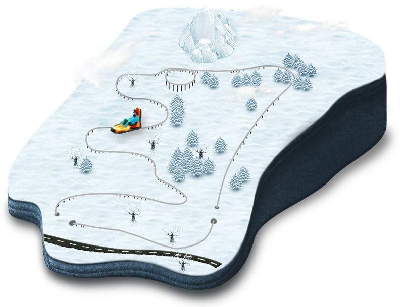 3D Karte Rodelbahn